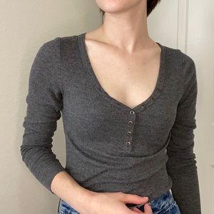Gray Thermal Henley